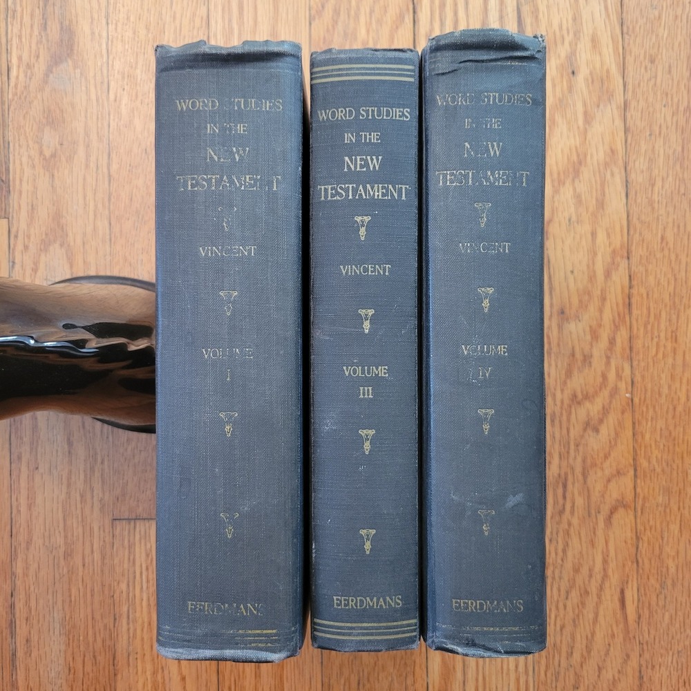Word Studies in the New Testament Marvin R Vincent 3 Vol‎ Set 1946 Eerdmans
